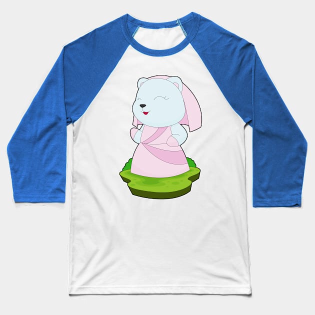 Polar bear Bride Dress Wedding Baseball T-Shirt by Markus Schnabel